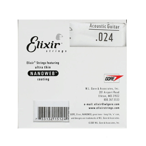 Elixir 80/20브론즈 .024 낱줄(3번줄)