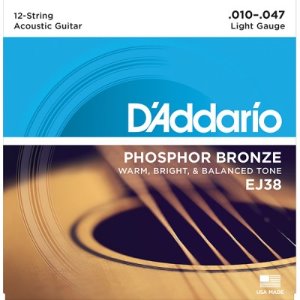 Daddario EJ38 12-String Phosphor Bronze(12현)