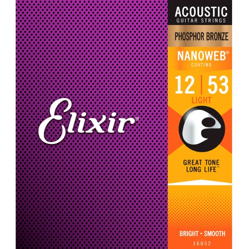 Elixir - NANOWEB Phosphor Bronze Acoustic / 나노웹 어쿠스틱 스트링